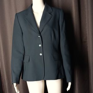 TAHARI Size 10 Black three button suit jacket only